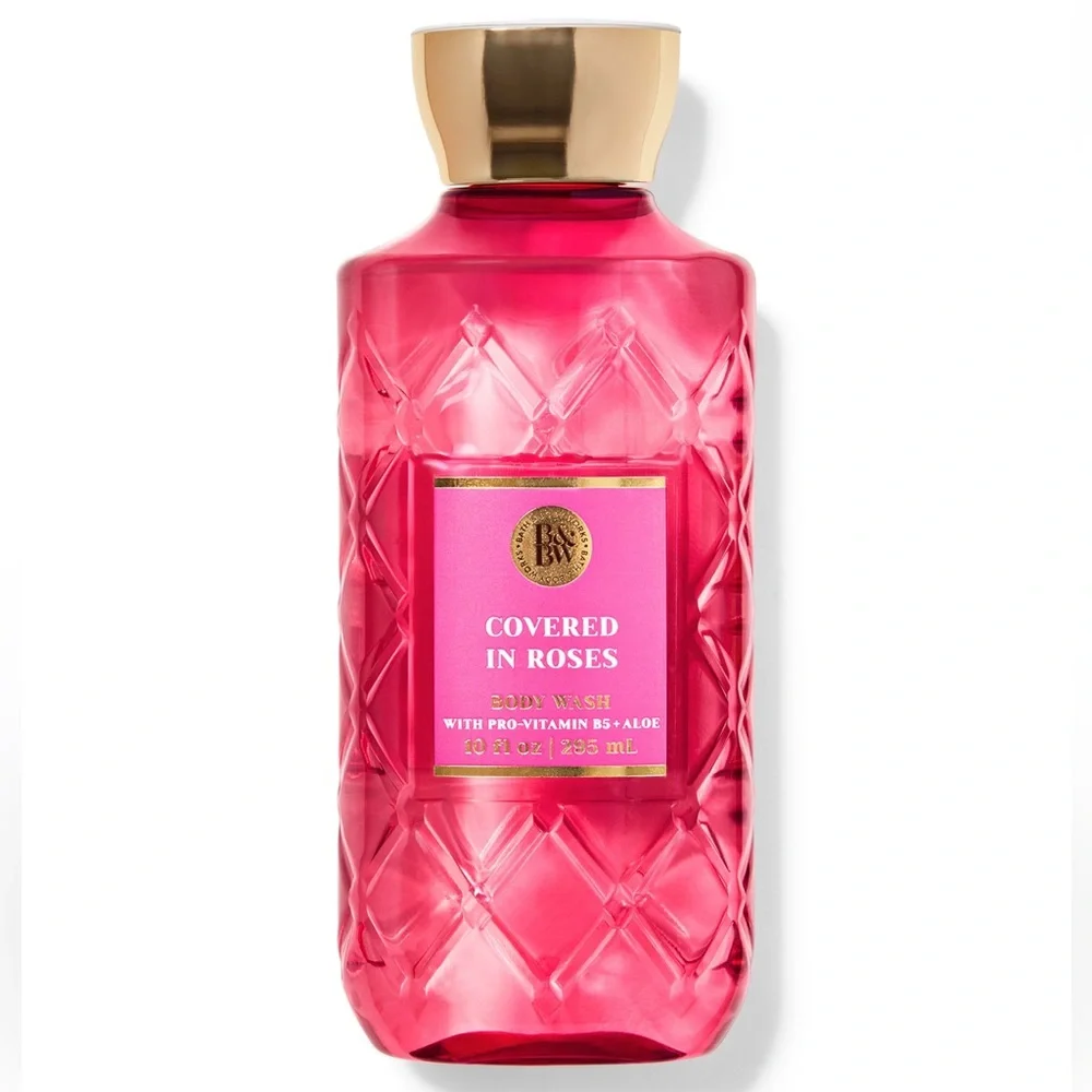 NIB Bath and Body Works Full Size Covered In Roses Shower Gel and Body Cream Set